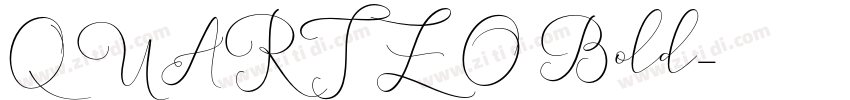 QUARTZO Bold字体转换